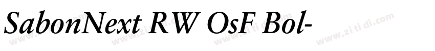 SabonNext RW OsF Bol字体转换 SabonNext RW OsF Bol字体转换